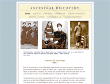 Tablet Screenshot of ancestraldiscovery.com